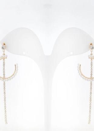 Серьги 925 полукольца