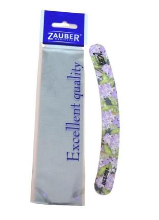 Пилочка для нігтів zauber 1шт 180/220 03-014д кольорова банан