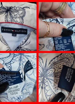 Чоловіча сорочка tommy hilfiger з принтом метеликів5 фото