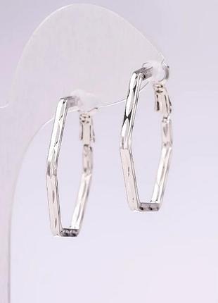 Сережки кільця серія 925