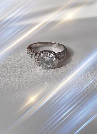 💍  15.8 ; 16.5 ; 19.3 ; 19.5 розмір кільце медична сталь хірургічна сталь цирконій білий