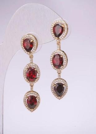 Сережки серія 925 з камінням