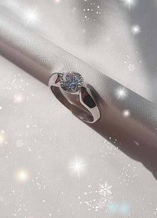 💍 16 ; 16.5 ; 17 ; 17.5; 18 размер кольцо медицинская сталь хирургическая сталь цирконий белый