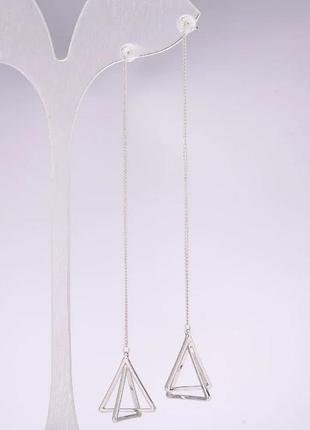 Сережки протяжки серія 925