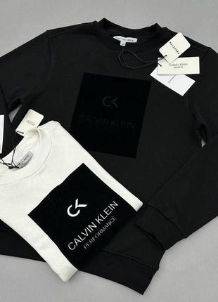 Чоловічий світшот calvin klein. чоловіча кофта кельвін кляйн (теплий, трьохнитка)