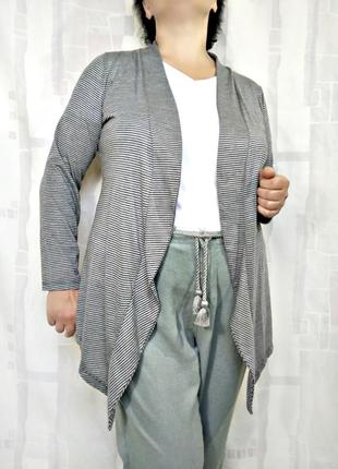 Трикотажный кардиган в полоску