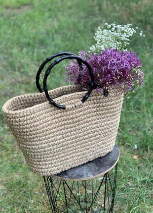 Сумка из джута ручной работы