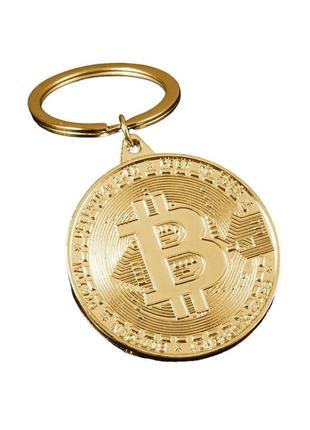 Брелок сувенирная монета bitcoin