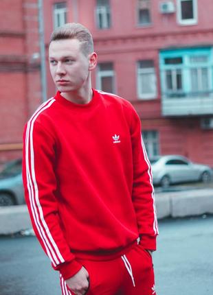 Теплый свитшот adidas badge3 фото