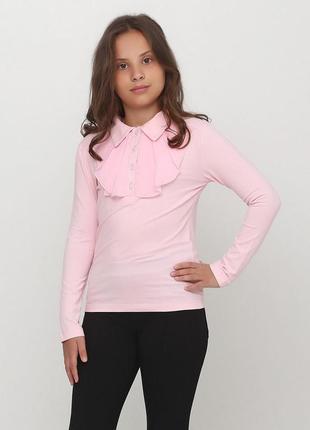 Блуза для дівчинки 16532 рожева тм видоли