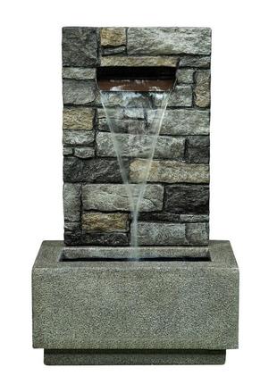 Декоративний пристінний фонтан engard "камені" 51 × 30 × 82 см