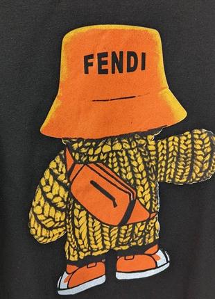 Женский свитшот fendi. женская кофта фенди (теплая, трехнитка)2 фото