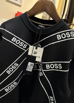 Чоловічий світшот hugo boss. чоловіча кофта хуго бос. трьохнитка3 фото