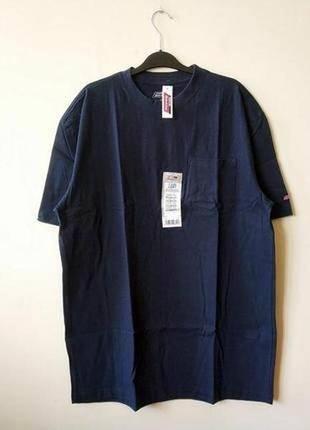 Чоловіча темно-синя футболка dickies l, 2хl