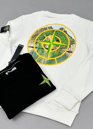 Женский свитшот stone island. женская кофта стон айленд. теплый (осень-зима)