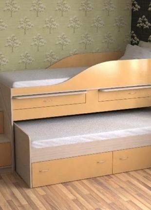 Детская кровать-чердак для двоих детей дет16