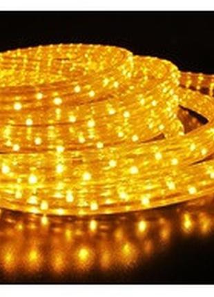 Гирлянда штора, прозрачный шнур, 2*2м, 200 led, золото, с переходн, от сети, в кор. 14*7*9см