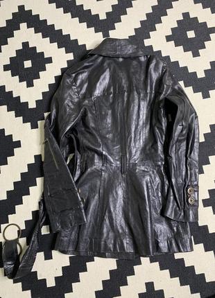 Кожаный пиджак, плащ , курточка, кожаное пальто vcn leather6 фото