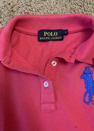 Футболка поло розовая брендовая polo ralph lauren размер s2 фото