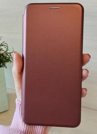 Чехол для xiaomi redmi note 12 4g  книжка подставка с магнитом и микрофиброй luxyrystyle (красный)