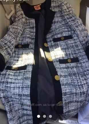 Пальто tory burch оригинал. твид