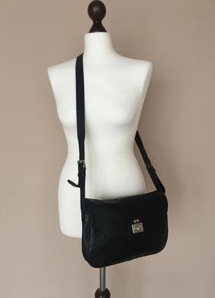 Кожаня сумка на плече бренд  longchamp2 фото