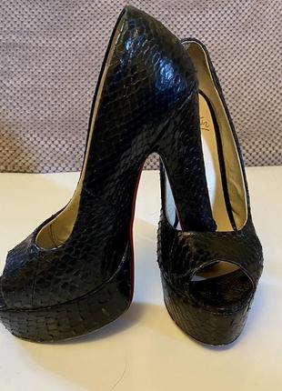 Туфлі шкіра рептилії