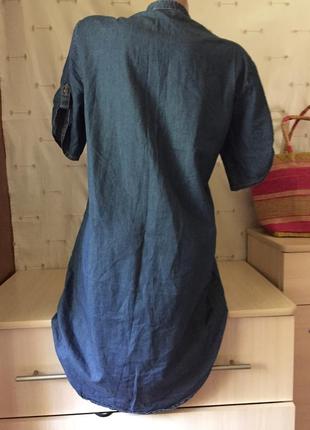 Удобное и стильное джинсовое платье сарафан2 фото