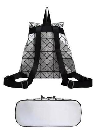 Женская сумка-рюкзак геометрический bao bao issey miyake серый