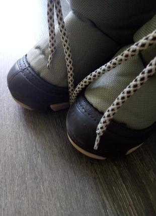 Зимние коричневые бежевые сапоги ботинки demar демар 26-27 на овчине 16,5 см9 фото