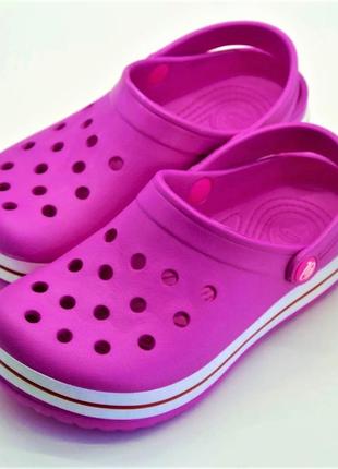 Женские тапочки croc$ розовые кроксы шлёпки сланцы (размеры: 41)