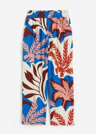 Летние брюки лен paperbag h&m