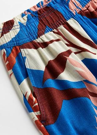 Летние брюки лен paperbag h&amp;m 3