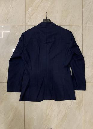 Классический пиджак hugo boss темно синий мужской блейзер жакет3 фото