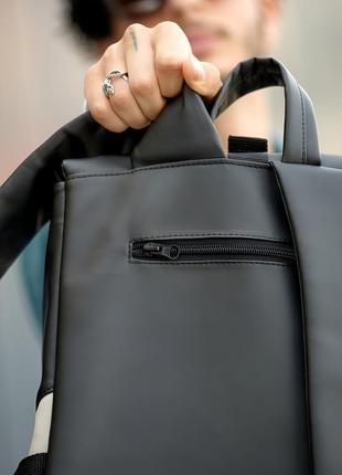 Нова колекція! крутий рюкзак sambag renedouble чорно-сірий6 фото