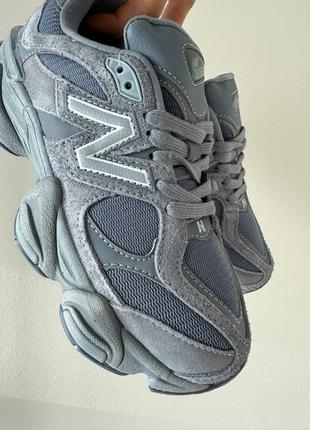 Замшеві кросівки nb 9060 artic grey/blue8 фото