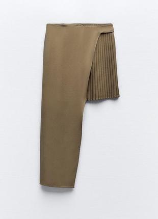 Ассиметричная юбка с баской5 фото