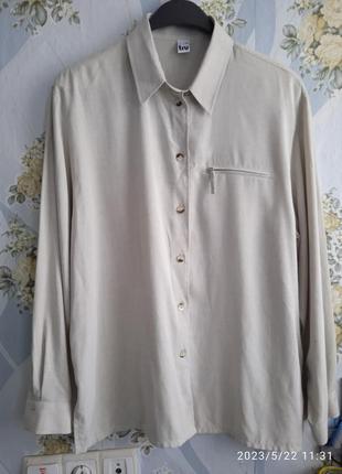 Блуза- рубашка-свободного кроя, вискоза от -tru2 фото