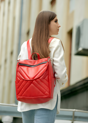 Распродажа! яркий женский рюкзак sambag trinity красный3 фото