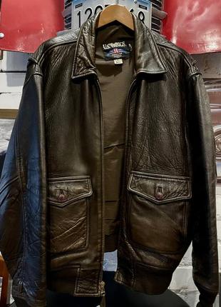 Куртка  u.s. wings "old leather flight jacket " g-1 men's size xl long