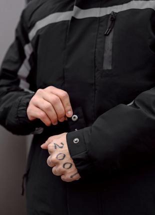 Повседневная мужская куртка staff bu black8 фото