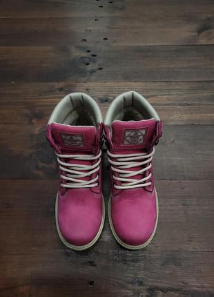 Кожаные женские ботинки в стиле timberland3 фото