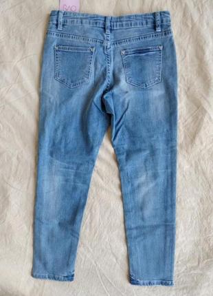 Ovs. размер 8-9 лет. 134см  новые стильные джинсы для девочки италия оригинал5 фото
