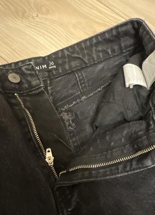 Джинсы женские мом стильные классные плотный джинс7 фото