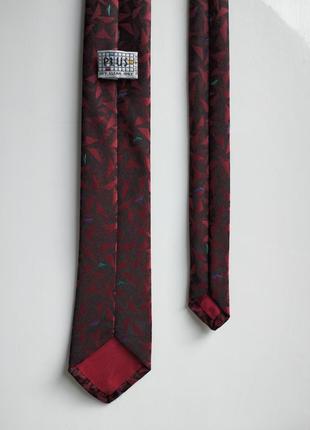 Узкий бордовый галстук2 фото