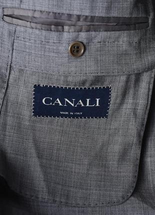 Легкий модный шерстяной пиджак canali (италия) с подплечниками6 фото