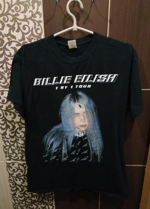 Женская футболка,мерч біллі айлиш billie eilish 1 by 1 tour