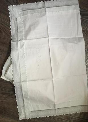 Постільна мереживо, вишивка елітне італія. бавовна постільна