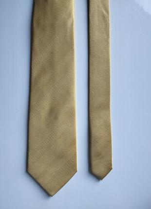 Класична краватка жовта marks & spencer1 фото