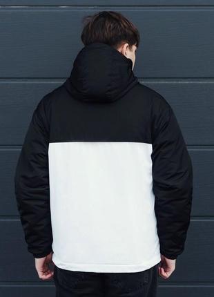 Брендированная мужская куртка staff mo black & white2 фото